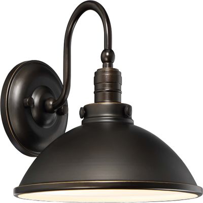 Minka Lavery Outdoor Wall Light 71169-143C-L Baytree Lane Exterior Wall Lantern, 1-Light LED 14 Watts, Oil Rubbed Bronze