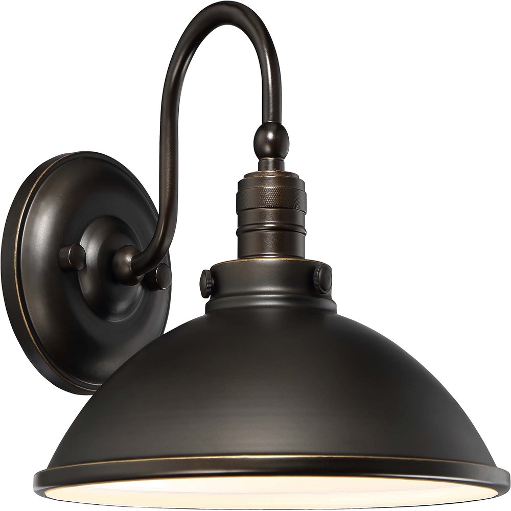 Minka Lavery Outdoor Wall Light 71169-143C-L Baytree Lane Exterior Wall Lantern, 1-Light LED 14 Watts, Oil Rubbed Bronze