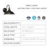 Minka Lavery Outdoor Wall Light 71169-143C-L Baytree Lane Exterior Wall Lantern, 1-Light LED 14 Watts, Oil Rubbed Bronze view 4