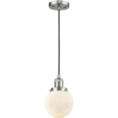 Innovations 201C-SN-G201-6-LED LED Mini Pendant, Brushed Satin Nickel
