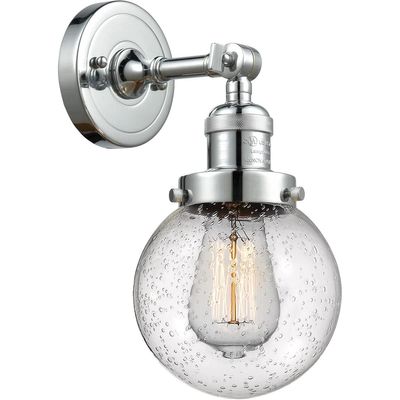 Innovations INNO203-PC-G204-6-LED LED Wall Sconce, Chrome