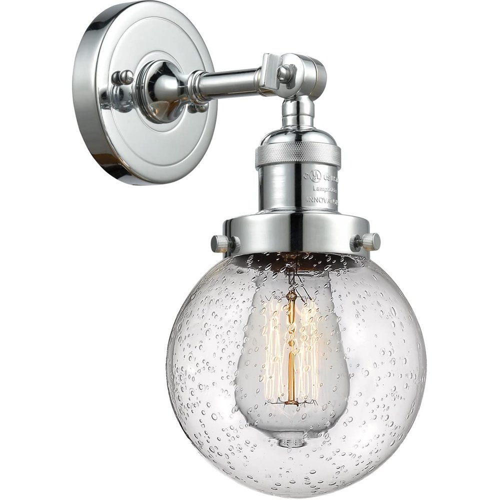 Innovations INNO203-PC-G204-6-LED LED Wall Sconce, Chrome