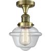 Innovations 517-1CH-AB-G532-LED 1 Light Vintage Dimmable LED Flush Mount, Antique Brass view 1