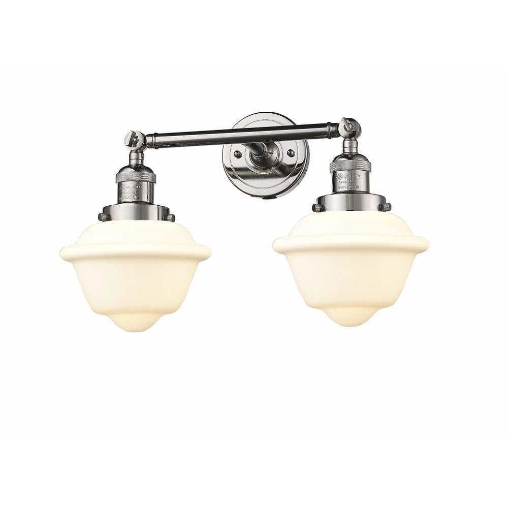 Innovations 208-PN-G531 2 Light Bathroom Fixture, Polished Nickel