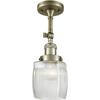 Innovations 201F-AB-G302-LED LED Semi-Flush Mount from Franklin Restoration Collection view 1