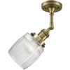 Innovations 201F-AB-G302-LED LED Semi-Flush Mount from Franklin Restoration Collection view 2