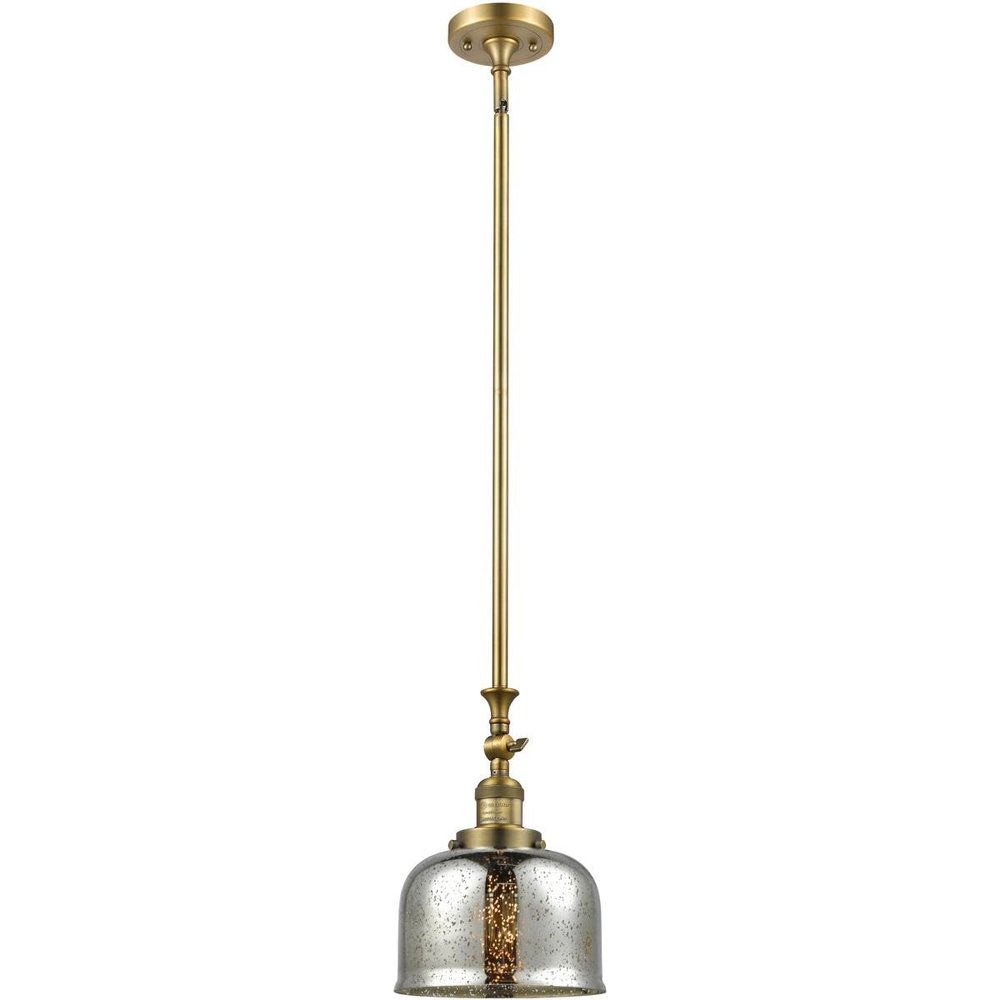 Innovations 206-BB-G78-LED 1 Light Vintage Dimmable LED Mini Pendant, Brushed Brass