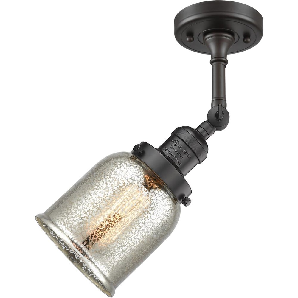 Innovations 201F-OB-G58-LED LED Semi-Flush Mount, Oil Rubbed Bronze
