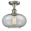 Innovations 516-1C-SN-G247 1 Light Flush Mount, Brushed Satin Nickel view 1