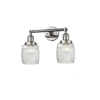 Innovations 208-PN-G302 2 Light Bathroom Fixture, Polished Nickel