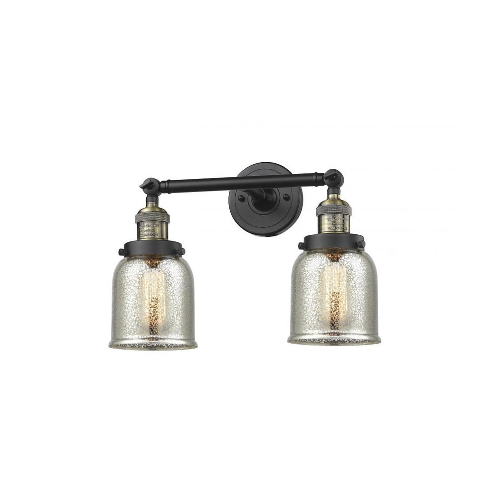 Innovations 208-BAB-G58 2 Light Bathroom Fixture, Black Antique Brass