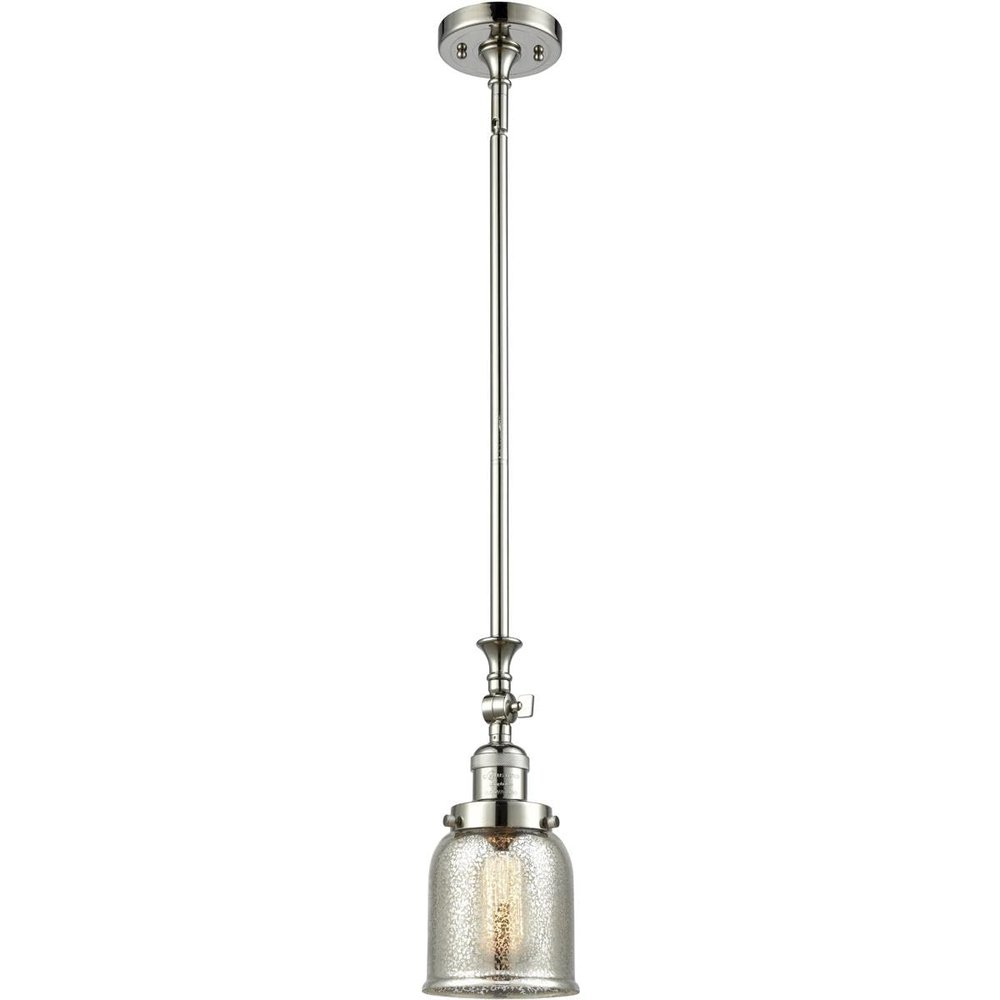 Innovations 206-PN-G58-LED 1 Light Vintage Dimmable LED Mini Pendant, Polished Nickel