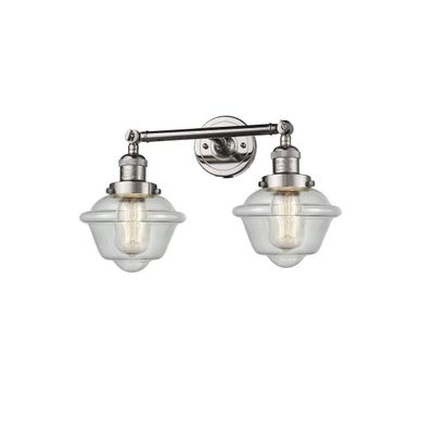 Innovations 208-PN-G534 2 Light Bathroom Fixture, Polished Nickel