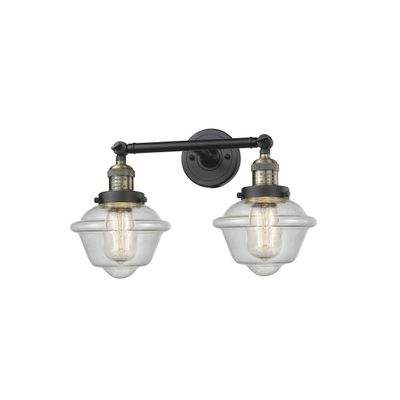 Innovations 208-BAB-G534 2 Light Bathroom Fixture, Black Antique Brass