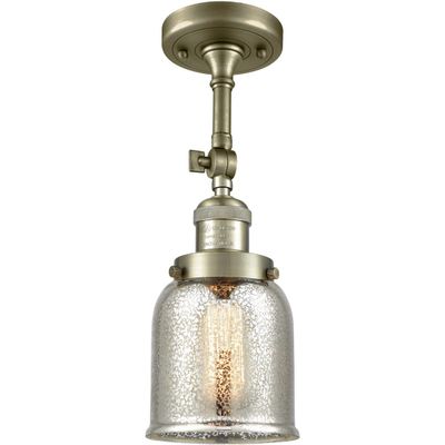 Innovations INNO201F-AB-G58-LED LED Semi-Flush Mount, Antique Brass
