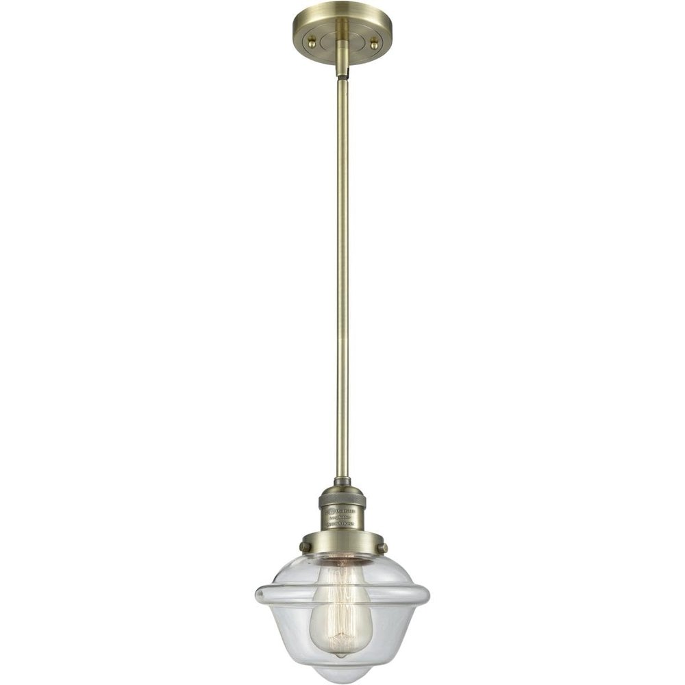 Innovations 201S-AB-G532 1 Light Mini Pendant, Antique Brass