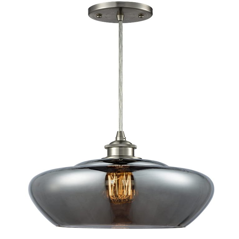 Innovations 516-1P-SN-G93-L-LED 1 Light Vintage Dimmable LED Mini Pendant, Brushed Satin Nickel