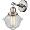 Innovations 201F-SN-G534-LED Transitional LED Semi-Flush Mount from Franklin Restoration Collection in Pewter, Nickel, Silver Finish, view 2