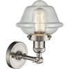 Innovations 201F-SN-G534-LED Transitional LED Semi-Flush Mount from Franklin Restoration Collection in Pewter, Nickel, Silver Finish, view 3