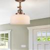 Innovations 201F-PC-G78 1 Light Semi-Flush Mount, Polished Chrome view 3