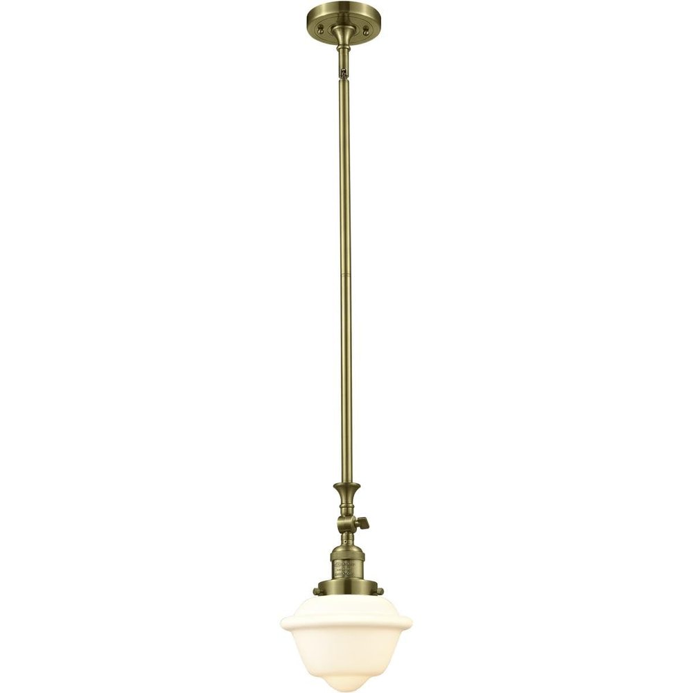Innovations 206-AB-G531 1 Light Mini Pendant, Antique Brass