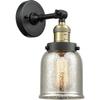 Innovations INNO201F-BAB-G58-LED LED Semi-Flush Mount, Black Antique Brass view 3