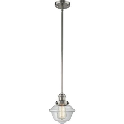 Innovations 201S-SN-G532-LED European Influence LED Mini Pendant from Franklin Restoration Collection in Pewter, Nickel, Silver Finish,