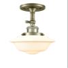 Innovations 201F-AB-G531 1 Light Semi-Flush Mount, Antique Brass view 1