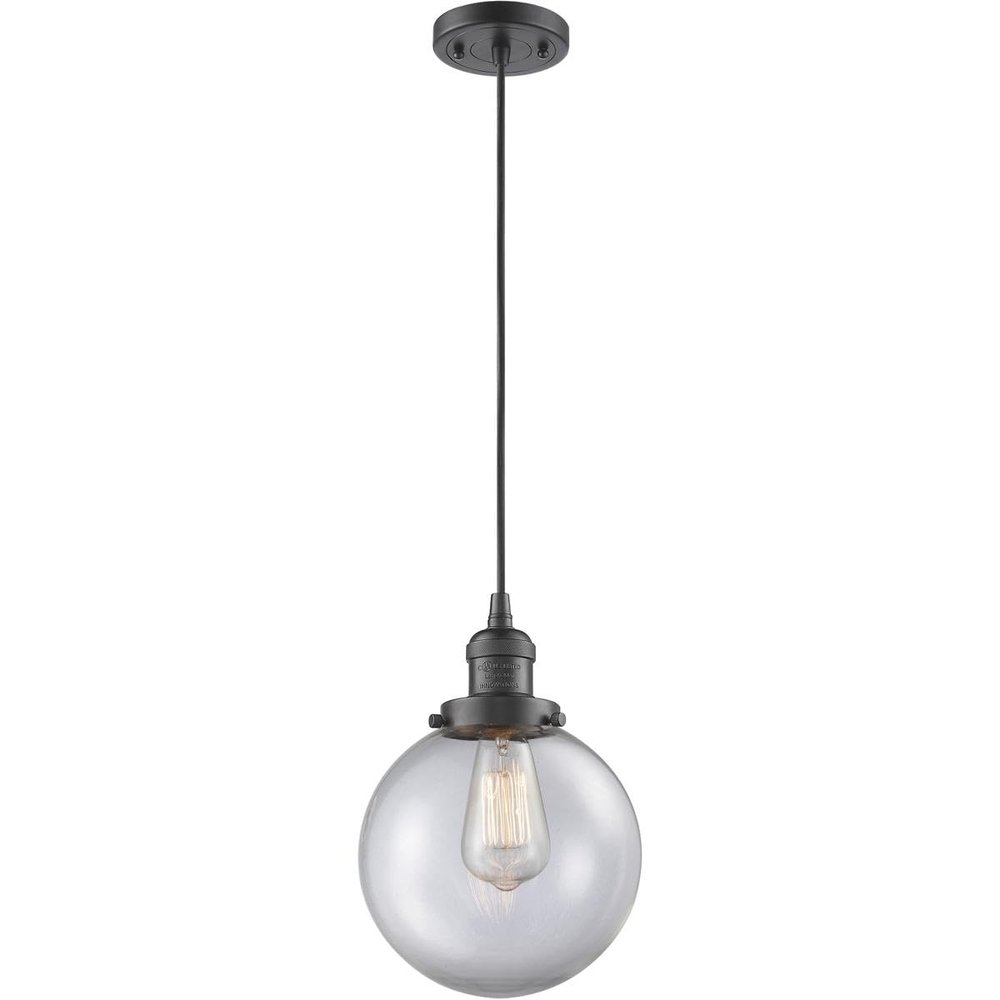 Innovations 201C-OB-G202-8-LED LED Mini Pendant, Oil Rubbed Bronze