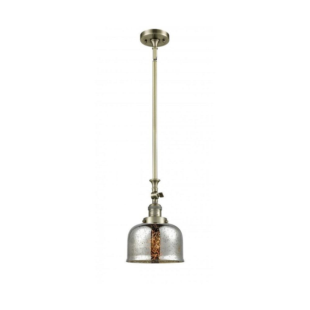 Innovations 206-AB-G78-LED 1 Light Vintage Dimmable LED Mini Pendant, Antique Brass