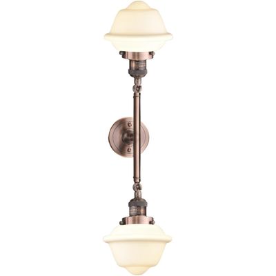 Innovations 208-AC-G531 2 Light Bathroom Fixture, Antique Copper