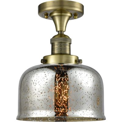 Innovations 517-1CH-AB-G78-LED 1 Light Vintage Dimmable LED Flush Mount, Antique Brass
