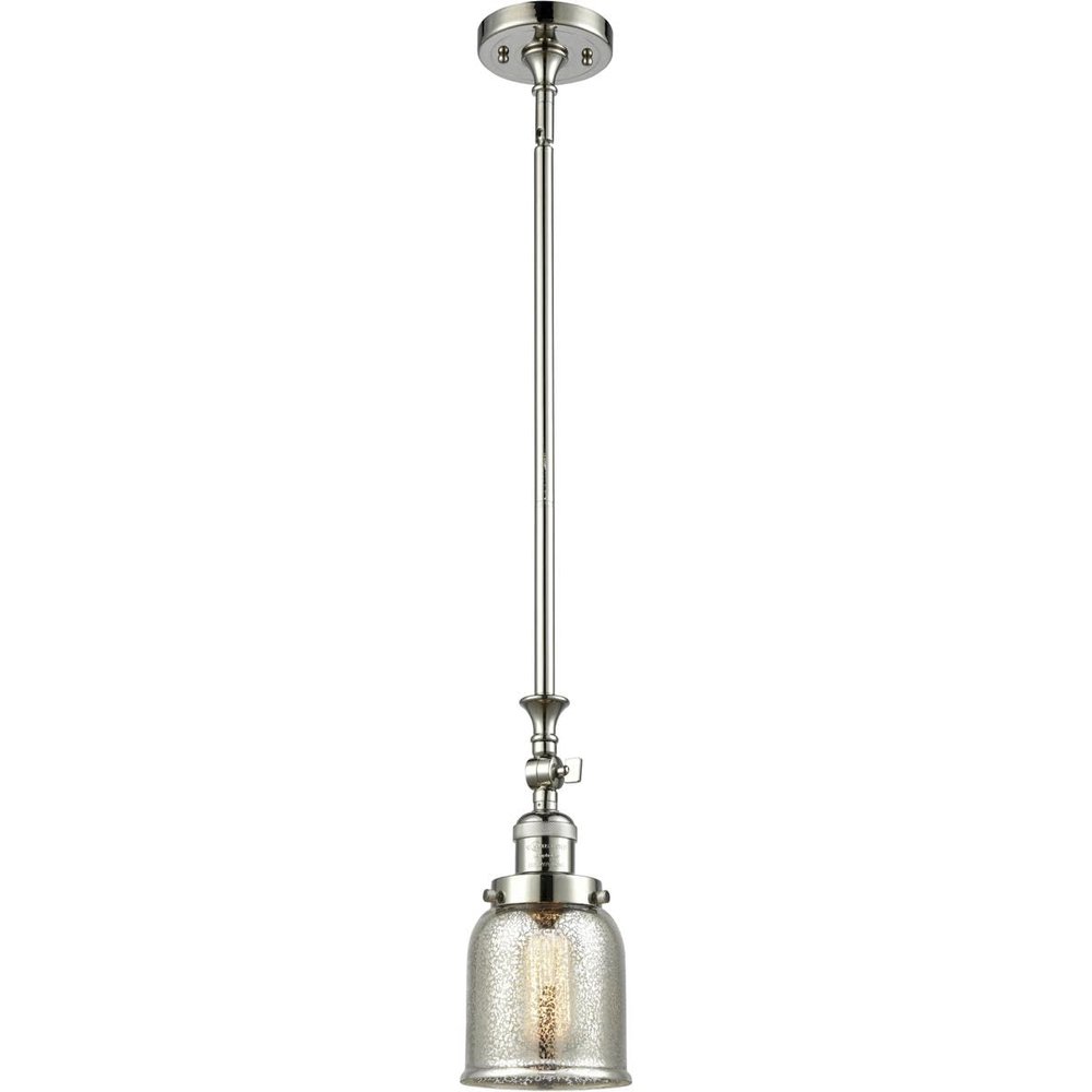 Innovations 206-PN-G58 1 Light Mini Pendant, Polished Nickel