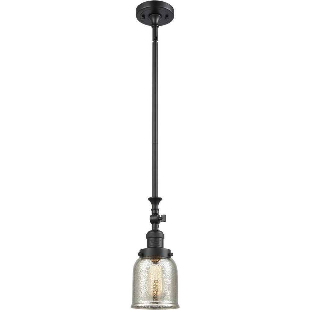 Innovations 206-BK-G58 1 Light Mini Pendant, Matte Black