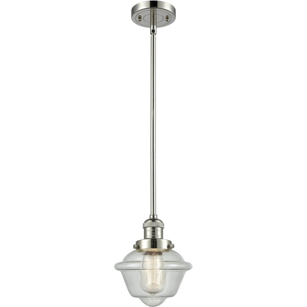 Innovations 201S-PN-G534-LED Transitional LED Mini Pendant from Franklin Restoration Collection in Polished Nickel Finish,