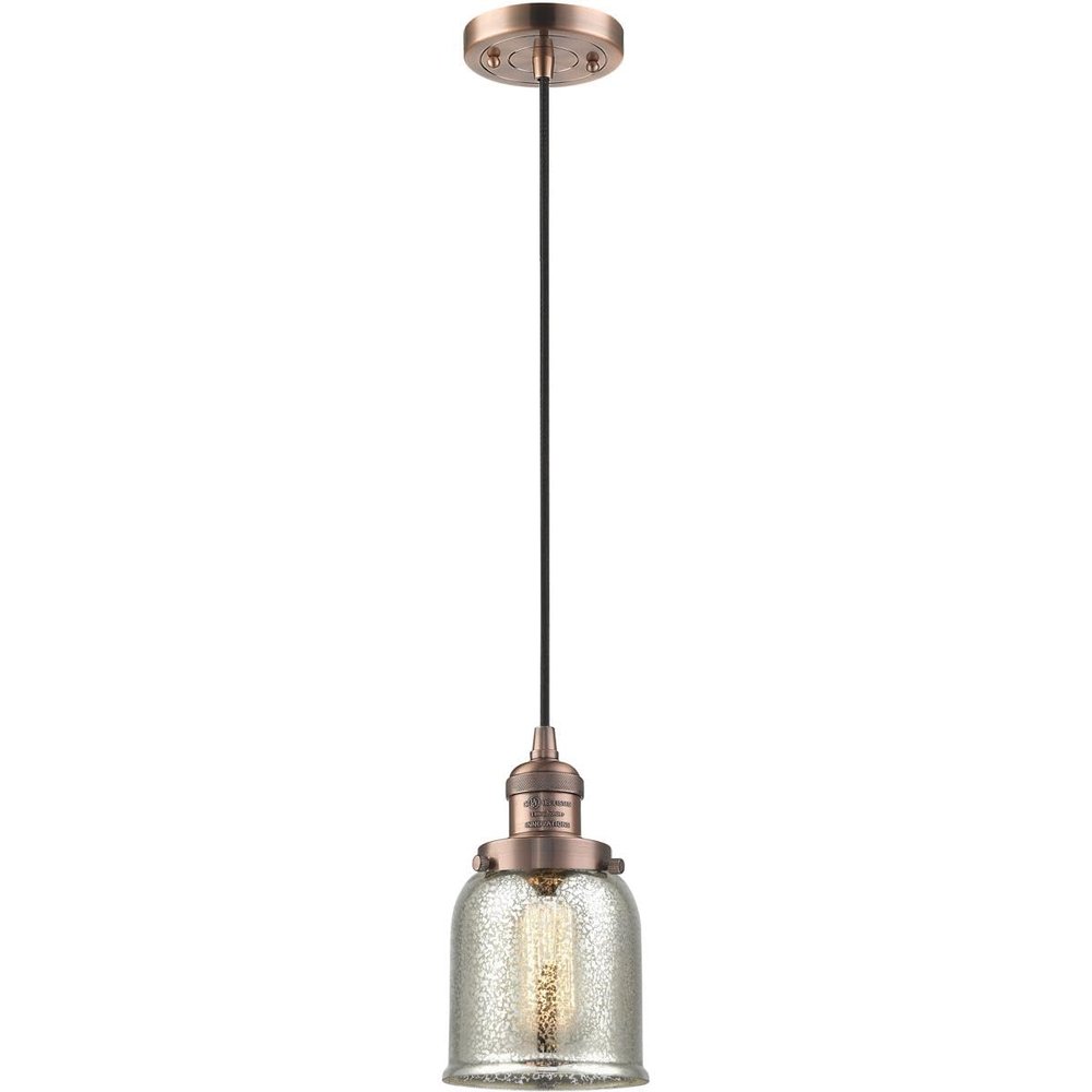 Innovations 201C-AC-G58-LED LED Mini Pendant, Antique Copper