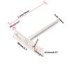 Rannb Floating Shelf Bracket 3-inch Hidden Shelf Brackets for Wood Shelves Wall Mount Blind Shelf Supports with Screws and Wall Plugs, Silver -4pcs view 2