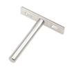 Rannb Floating Shelf Bracket 3-inch Hidden Shelf Brackets for Wood Shelves Wall Mount Blind Shelf Supports with Screws and Wall Plugs, Silver -4pcs view 4