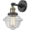 Innovations INNO201F-BAB-G532-LED Influence LED Semi-Flush Mount, Black Antique Brass view 3