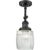 Innovations 201F-BK-G302-LED LED Semi-Flush Mount from Franklin Restoration Collection view 1