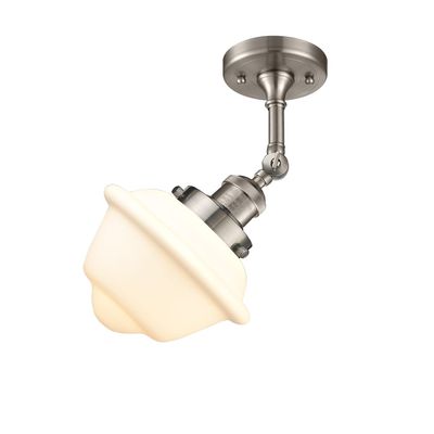 Innovations 201F-SN-G531 1 Light Semi-Flush Mount, Brushed Satin Nickel