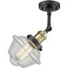 Innovations 201F-BAB-G534-LED European Influence LED Semi-Flush Mount from Franklin Restoration Collection in Black Finish, view 2