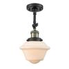 Innovations 201F-BAB-G531 1 Light Semi-Flush Mount, Black Antique Brass view 2