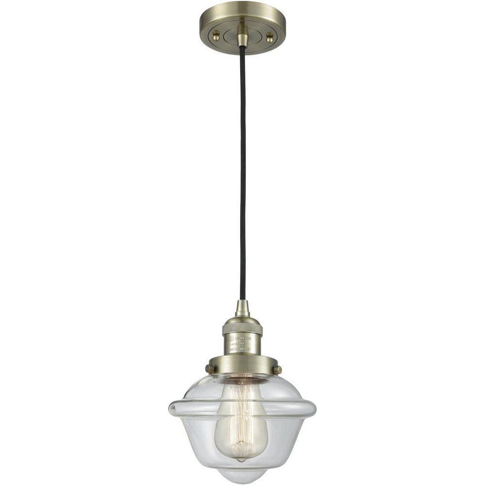 Innovations 201C-AB-G532-LED LED Mini Pendant from Franklin Restoration Collection