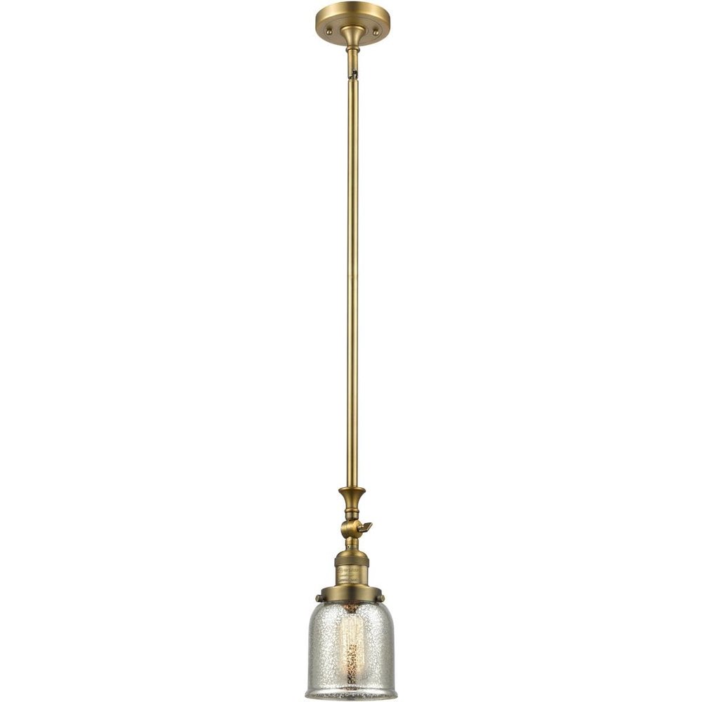 Innovations 206-BB-G58 1 Light Mini Pendant, Brushed Brass