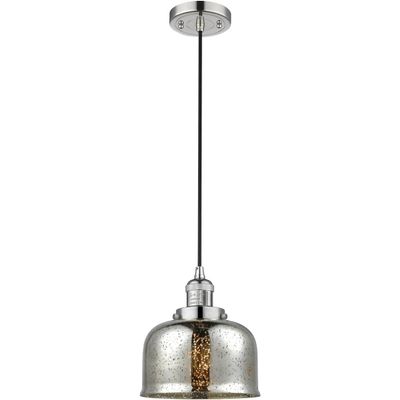 Innovations 201C-PN-G78-LED Transitional LED Mini Pendant from Franklin Restoration Collection in Polished Nickel Finish,