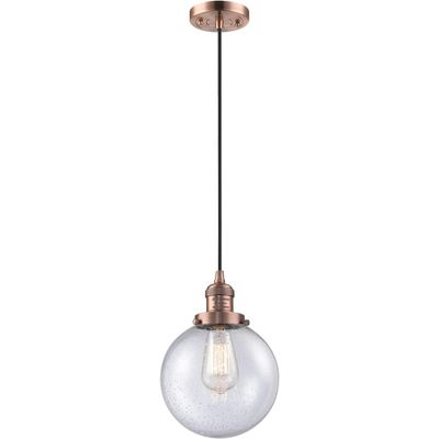 Innovations 201C-AC-G204-8-LED LED Mini Pendant from Franklin Restoration Collection