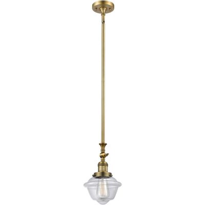 Innovations 206-BB-G532 1 Light Mini Pendant, Brushed Brass