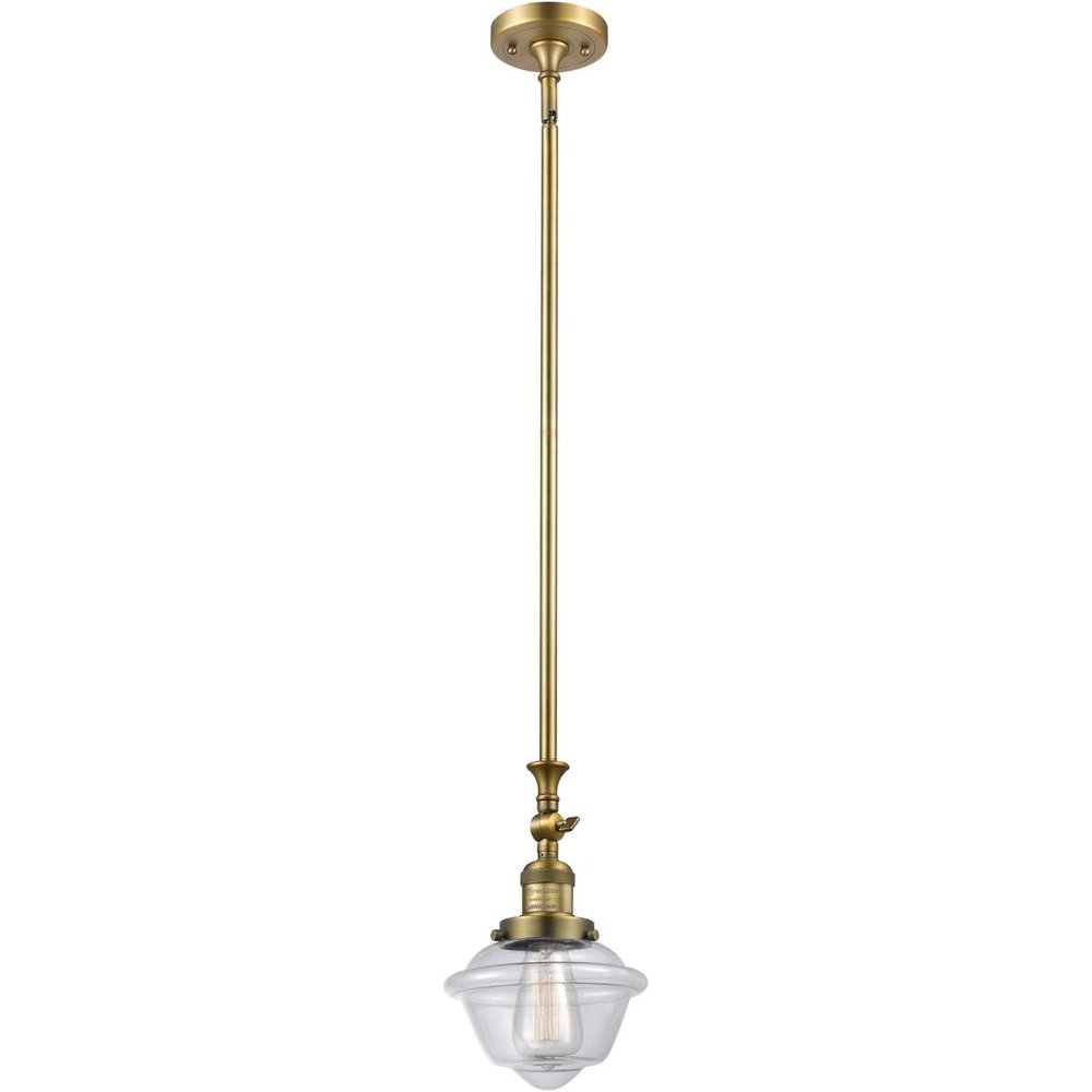 Innovations 206-BB-G532 1 Light Mini Pendant, Brushed Brass
