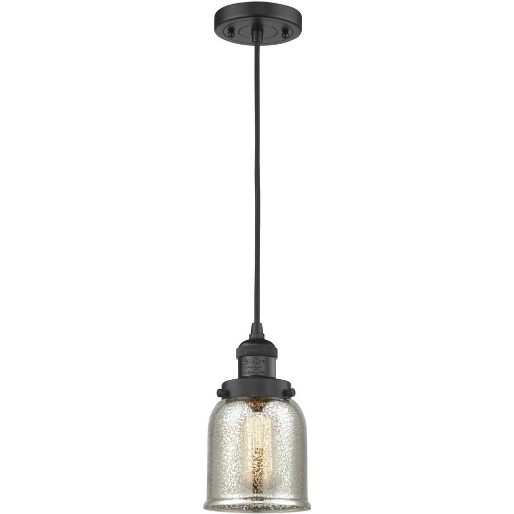 Innovations 201C-BK-G58 1 Light Mini Pendant, Matte Black
